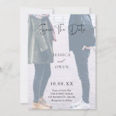 Aesthetic photo wedding save the date (Voorkant)