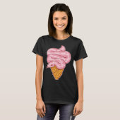 Aesthetic Pink Snake Ice Cream T-shirt (Voorkant volledig)