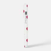 Aesthetic pink tulip flower pattern phone case iPhone hoesje (Linkerkant)