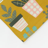 Aesthetic Plant Art Fleece Deken (Hoek)