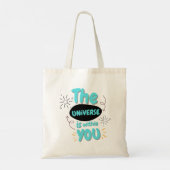 Aesthetic Quote Tote Bag  (Achterkant)