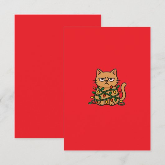 Aesthetic Red Background | Minimalist Design Informatiekaartje (Voorkant / Achterkant)