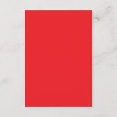 Aesthetic Red Background | Minimalist Design Informatiekaartje (Achterkant)