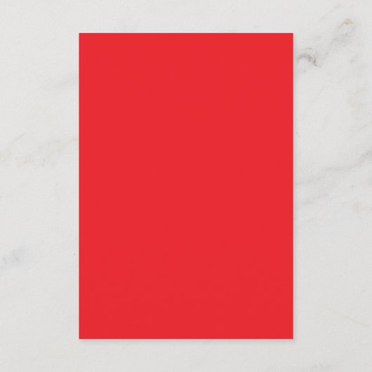 Aesthetic Red Background | Minimalist Design Informatiekaartje (Achterkant)