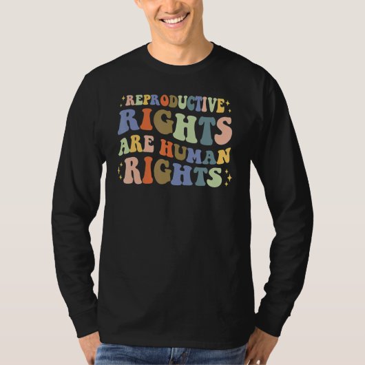 Aesthetic Reproductive Rights Are Human Rights Fem T-shirt (Voorkant)