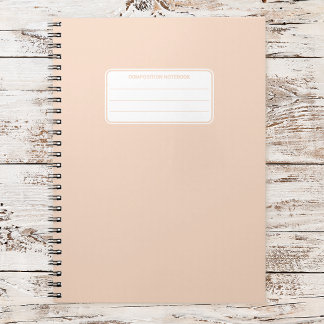 Aesthetic Soft Pastel Solid Color Composition Notitieboek