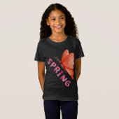 Aesthetic Spring Butterfly Minimalist Graphic T-shirt (Voorkant volledig)