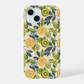 Aesthetic Summer Lemon Kiwi Pattern iPhone Case iPhone 15 Case (Achterkant)