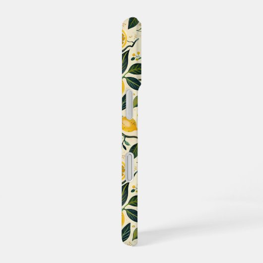 Aesthetic Summer Lemon Pattern iPhone Case 16 Hoesje (Rechterkant)