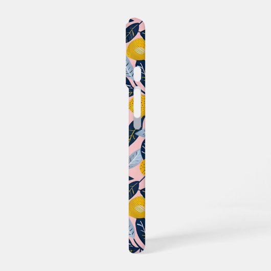 Aesthetic Summer Lemon Pattern iPhone Case 16 Hoesje (Linkerkant)