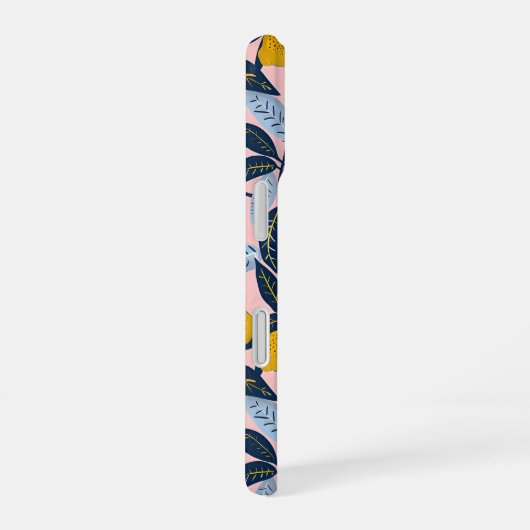 Aesthetic Summer Lemon Pattern iPhone Case 16 Hoesje (Rechterkant)