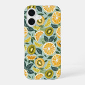 Aesthetic Summer Lemon Pattern iPhone Case 16 Hoesje (Achterkant)