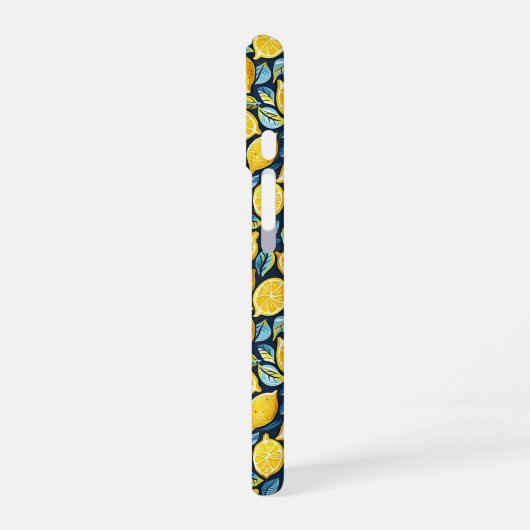 Aesthetic Summer Lemon Pattern iPhone Case 16 Hoesje (Linkerkant)