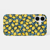 Aesthetic Summer Lemon Pattern iPhone Case 16 Hoesje (Achterkant horizontaal)