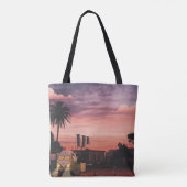 Aesthetic sunset Totebag Tote Bag (Achterkant)