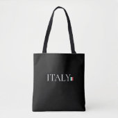 Aesthetic Sustainability Black Tote Bag Italy (Voorkant)