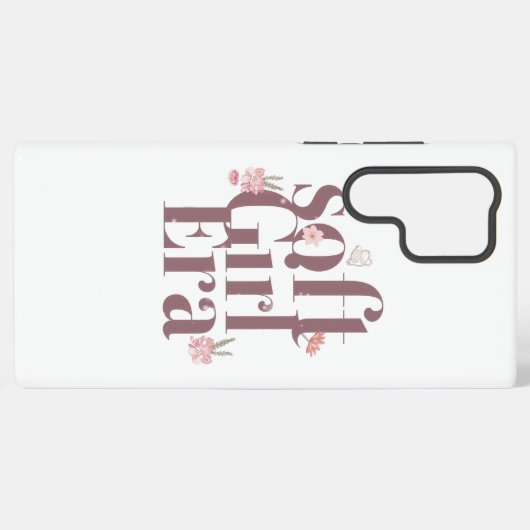 Aesthetic Trendy "Soft Girl Era" Samsung Galaxy Hoesje (Achterkant horizontaal)