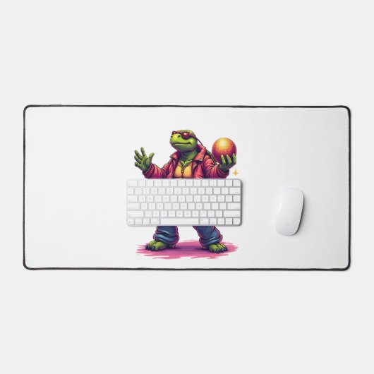 Aesthetic Turtle Disco T-Shirt Bureaumat (Keyboard & Muis)