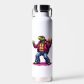 Aesthetic Turtle Disco T-Shirt Waterfles (Voorkant)