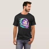 Aesthetic Vaporwave Space Cat 80s 90s Astronaut  1 T-shirt (Voorkant volledig)