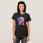 Aesthetic Vaporwave Space Cat 80s 90s Astronaut  1 T-shirt (Voorkant volledig)