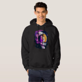 Aesthetic Vaporwave Space Cat 80s 90s Astronaut  4 Hoodie (Voorkant volledig)