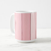 Aesthetic Vertical Wood Pattern Pink Colour  Koffiemok (Voorkant links)