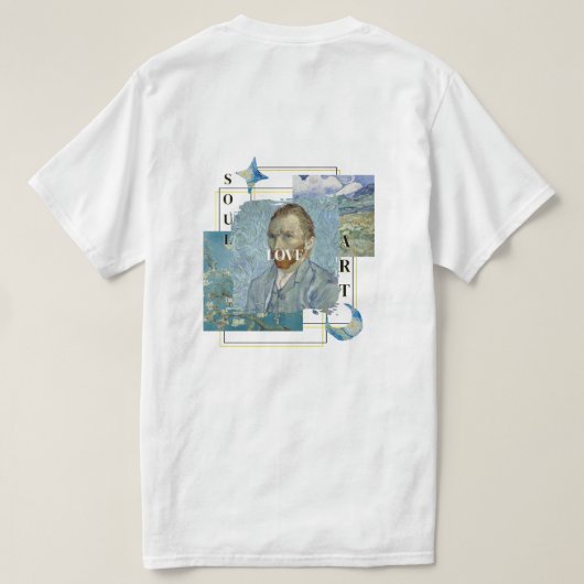 Aesthetic Vincent Van Gogh T-Shirt (Design achterkant)