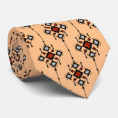 Aesthetic Vintage Pattern Stropdas (Opgerold)