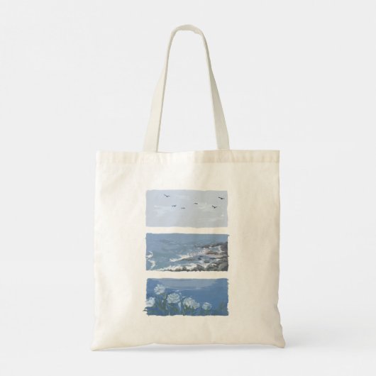 aesthetic vintage tote bag (Achterkant)