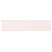 Aesthetic Wobbly Grid Pattern Ballet Pink Korte Tafelloper (Horizontaal)