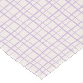 Aesthetic Wobbly Grid Pattern Dusty Lilac Korte Tafelloper (Hoek)
