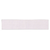 Aesthetic Wobbly Grid Pattern Dusty Lilac Korte Tafelloper (Horizontaal)
