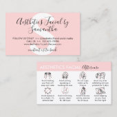 Aesthetica Faciale nazorg Visitekaartje (Voorkant / Achterkant)