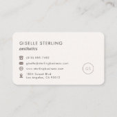 Aesthetics Feminine Professional Visitekaartje (Achterkant)