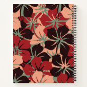 Aesthetisch, aangepast rood en zwart-wit patroon notitieboek (Achterkant)