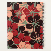 Aesthetisch, aangepast rood en zwart-wit patroon planner (Achterkant)