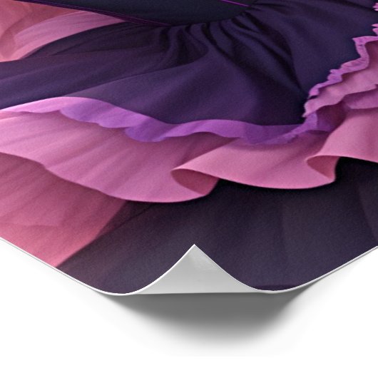 Aesthetisch Afrikaans-Amerikaans anismemeisje Poster (Hoek)