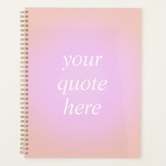 Aesthetisch aura gradiënt Aangepast citaat Planner (Voorkant)