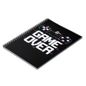 Aesthetisch gaminggamer met een dampgolfcontroller notitieboek (Linkerzijde)