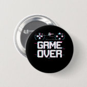 Aesthetisch gaminggamer met een dampgolfcontroller ronde button 5,7 cm (Voorkant /achterkant)