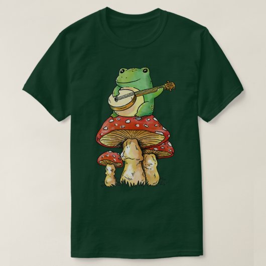 Aesthetisch Guitar Goblincore Natur Magical Fungi  T-shirt (Design voorkant)