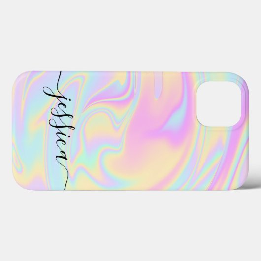 Aesthetisch Holografisch Elegant Manuscript Handte Case-Mate iPhone Case (Achterkant (horizontaal))