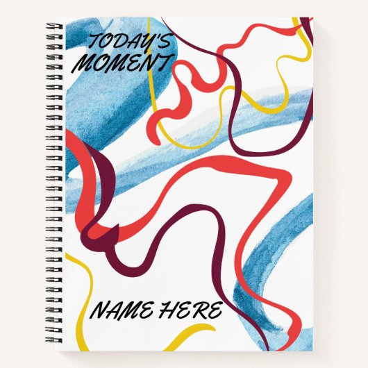 Aesthetisch kleurig notitieboek voor harde schijve (Voorkant)