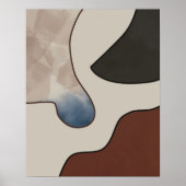 Aesthetisch Modern Boho Abstract Poster (Voorkant)