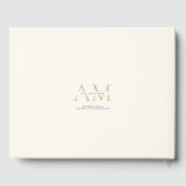 Aesthetisch monogram Funeral Memorial Guest Book Gastenboek (Achterkant)