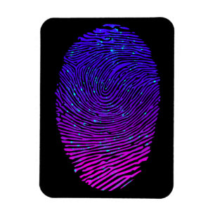 Aesthetisch Neon Fingerprint Lumineus Luminescent Magneet