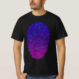 Aesthetisch Neon Fingerprint Lumineus Luminescent T-shirt