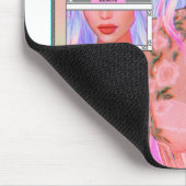 Aesthetisch pasta-koks meisje muismat (Hoek)