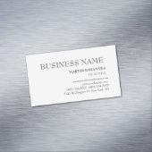 Aesthetisch Professioneel grafisch wit Visitekaart Magnetisch Visitekaartje (Voorbeeld)